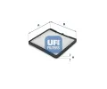 Filtr vzduchu v interiru UFI ‐ UFI 53.116.00