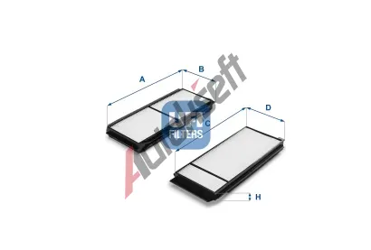 UFI Filtr vzduchu v interiru UFI 53.120.00, 53.120.00