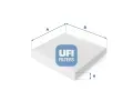 Filtr vzduchu v interiru UFI ‐ UFI 53.123.00