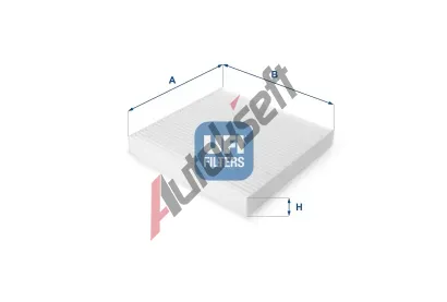UFI Filtr vzduchu v interiru UFI 53.123.00, 53.123.00