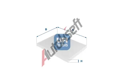 UFI Filtr vzduchu v interiru UFI 53.124.00, 53.124.00