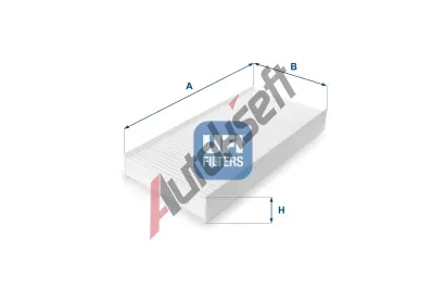 UFI Filtr vzduchu v interiru UFI 53.136.00, 53.136.00