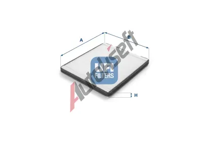 UFI Filtr vzduchu v interiéru UFI 53.141.00, 53.141.00 UFI Filtr vzduchu v interiéru UFI 53.141.00, 53.141.00