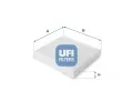 Filtr vzduchu v interiru UFI ‐ UFI 53.147.00