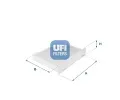 Filtr vzduchu v interiru UFI ‐ UFI 53.148.00