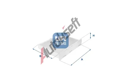 UFI Filtr vzduchu v interiru UFI 53.148.00, 53.148.00