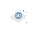 Filtr vzduchu v interiru UFI ‐ UFI 53.149.00