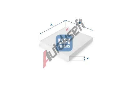 UFI Filtr vzduchu v interiru UFI 53.150.00, 53.150.00