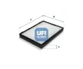 Filtr vzduchu v interiru UFI ‐ UFI 53.151.00