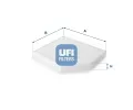 Filtr vzduchu v interiru UFI ‐ UFI 53.153.00