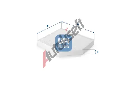 UFI Filtr vzduchu v interiru UFI 53.153.00, 53.153.00