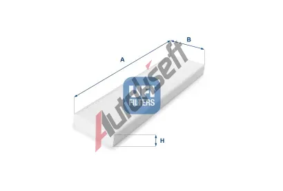 UFI Filtr vzduchu v interiru UFI 53.156.00, 53.156.00