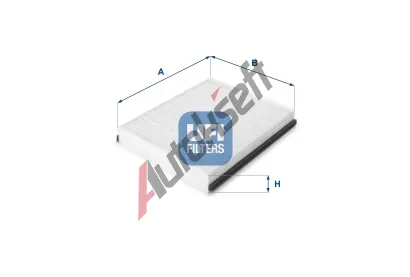 UFI Filtr vzduchu v interiru UFI 53.159.00, 53.159.00