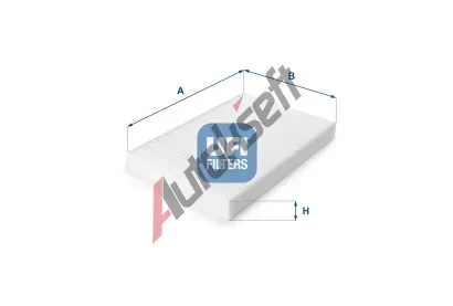 UFI Filtr vzduchu v interiru UFI 53.161.00, 53.161.00