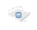 Filtr vzduchu v interiru UFI ‐ UFI 53.164.00