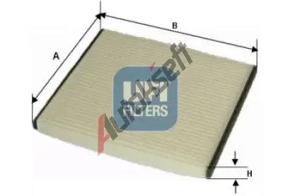 UFI Filtr vzduchu v interiru UFI 53.184.00, 53.184.00
