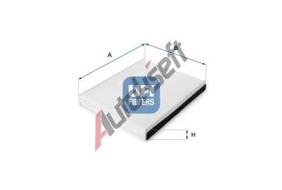 UFI Filtr vzduchu v interiru UFI 53.189.00, 53.189.00