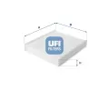Filtr vzduchu v interiru UFI ‐ UFI 53.190.00