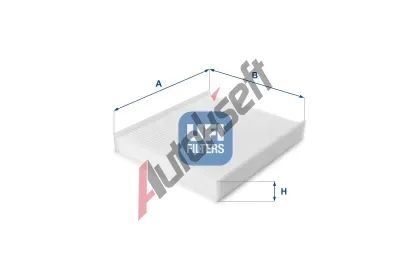 UFI Filtr vzduchu v interiru UFI 53.190.00, 53.190.00