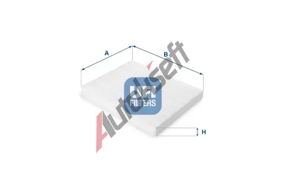 UFI Filtr vzduchu v interiru UFI 53.191.00, 53.191.00