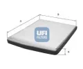 Filtr vzduchu v interiru UFI ‐ UFI 53.205.00