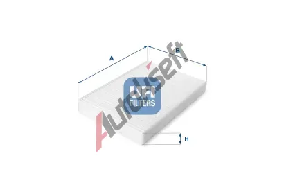UFI Filtr vzduchu v interiru UFI 53.206.00, 53.206.00