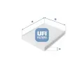 Filtr vzduchu v interiru UFI ‐ UFI 53.207.00