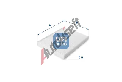 UFI Filtr vzduchu v interiru UFI 53.207.00, 53.207.00