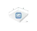 Filtr vzduchu v interiru UFI ‐ UFI 53.209.00