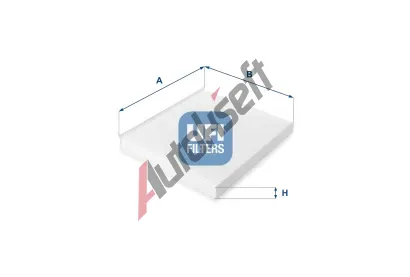 UFI Filtr vzduchu v interiru UFI 53.209.00, 53.209.00