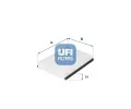 Filtr vzduchu v interiru UFI ‐ UFI 53.211.00