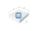 Filtr vzduchu v interiru UFI ‐ UFI 53.224.00
