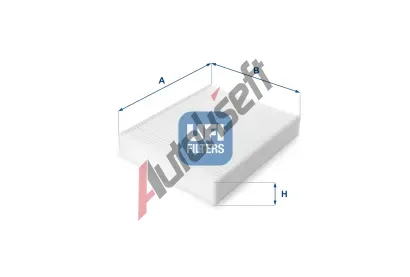 UFI Filtr vzduchu v interiéru UFI 53.224.00, 53.224.00 UFI Filtr vzduchu v interiéru UFI 53.224.00, 53.224.00
