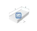 Filtr vzduchu v interiru UFI ‐ UFI 53.227.00