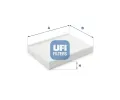 Filtr vzduchu v interiru UFI ‐ UFI 53.233.00