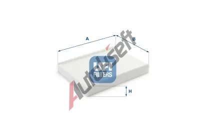 UFI Filtr vzduchu v interiru UFI 53.233.00, 53.233.00