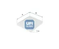 Filtr vzduchu v interiru UFI ‐ UFI 53.243.00