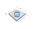 Filtr vzduchu v interiru UFI ‐ UFI 53.245.00