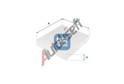 UFI Filtr vzduchu v interiru UFI 53.254.00, 53.254.00