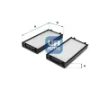 Filtr vzduchu v interiru UFI ‐ UFI 53.255.00