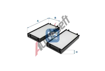UFI Filtr vzduchu v interiru UFI 53.255.00, 53.255.00