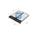 Filtr vzduchu v interiru UFI ‐ UFI 53.258.00