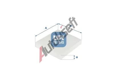 UFI Filtr vzduchu v interiéru UFI 53.261.00, 53.261.00 UFI Filtr vzduchu v interiéru UFI 53.261.00, 53.261.00