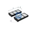 Filtr vzduchu v interiru UFI ‐ UFI 53.274.00