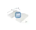 Filtr vzduchu v interiru UFI ‐ UFI 53.277.00