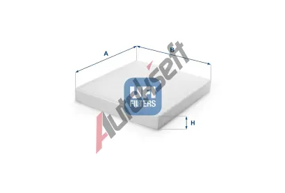 UFI Filtr vzduchu v interiru UFI 53.298.00, 53.298.00