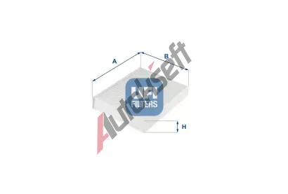 UFI Filtr vzduchu v interiéru UFI 53.299.00, 53.299.00 UFI Filtr vzduchu v interiéru UFI 53.299.00, 53.299.00