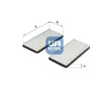 Filtr vzduchu v interiru UFI ‐ UFI 53.310.00