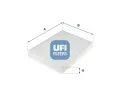 Filtr vzduchu v interiru UFI ‐ UFI 53.312.00