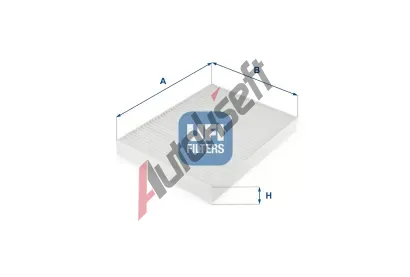 UFI Filtr vzduchu v interiru UFI 53.312.00, 53.312.00